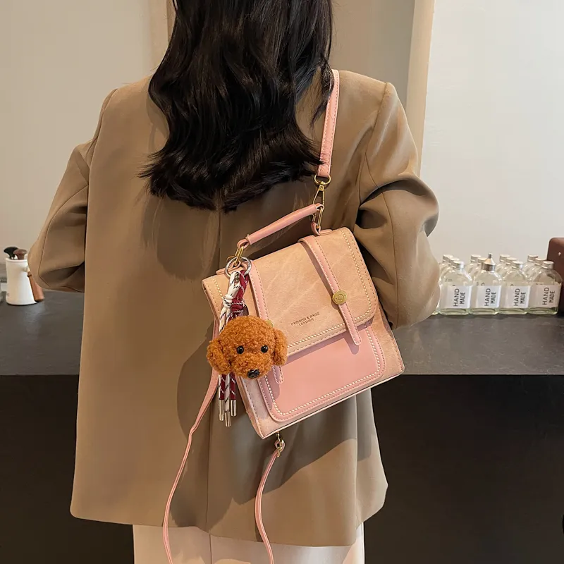 Yalu PU Backpack Regular Women's Yellow Brown/Ecru/Black/Coffee/Blue/Pink-26