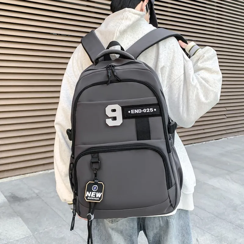 Yalu Oxford Backpack Regular Unisex Black/Dark Gray/Light Gray/Medium Gray-10