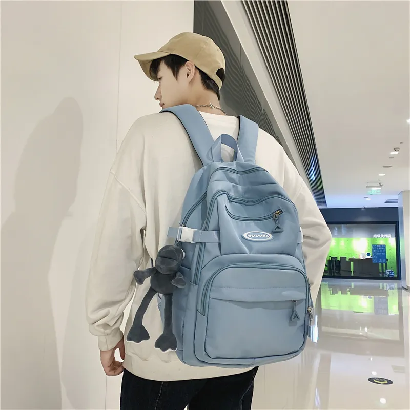 Yalu Nylon Backpack Regular Unisex Multicolor-4