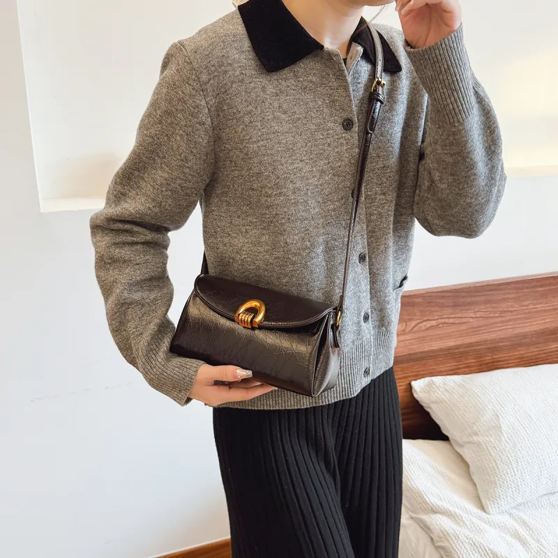 Yalu PU Portable Crossbody Bag, Shoulder Bag Regular Women's Black/Burgundy/Coffee-16