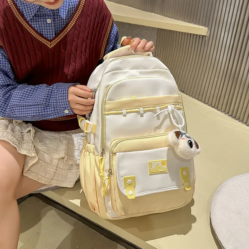 Yalu Nylon Backpack Regular Unisex Multicolor-8