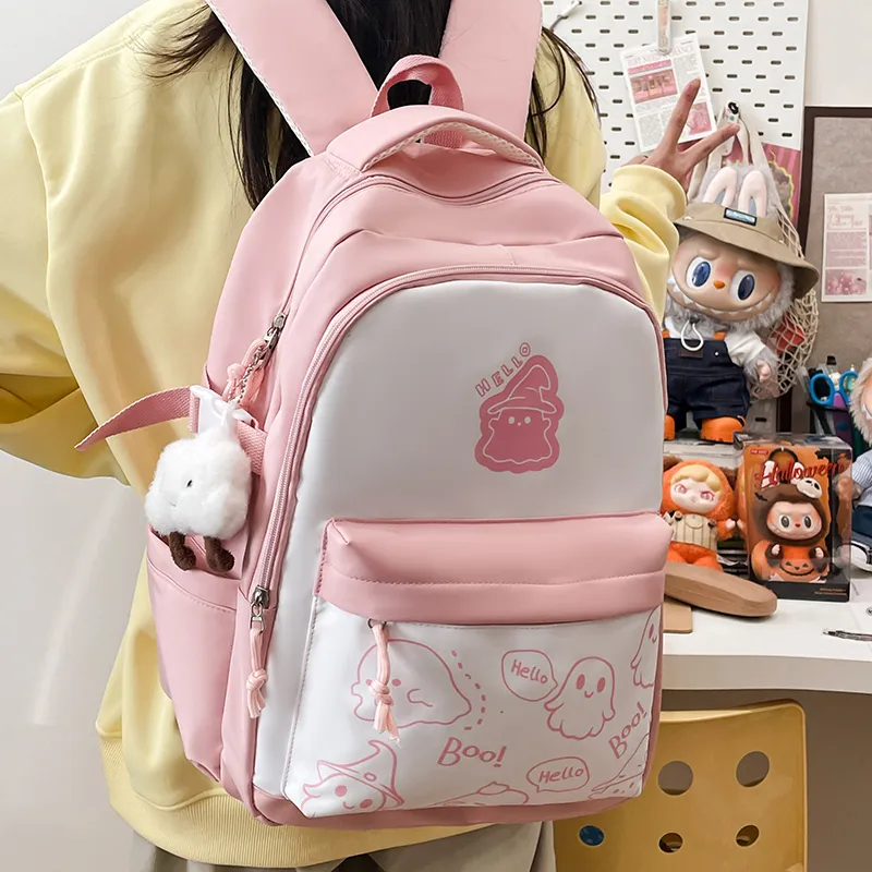 Yalu Nylon Backpack Unisex Multicolor-11
