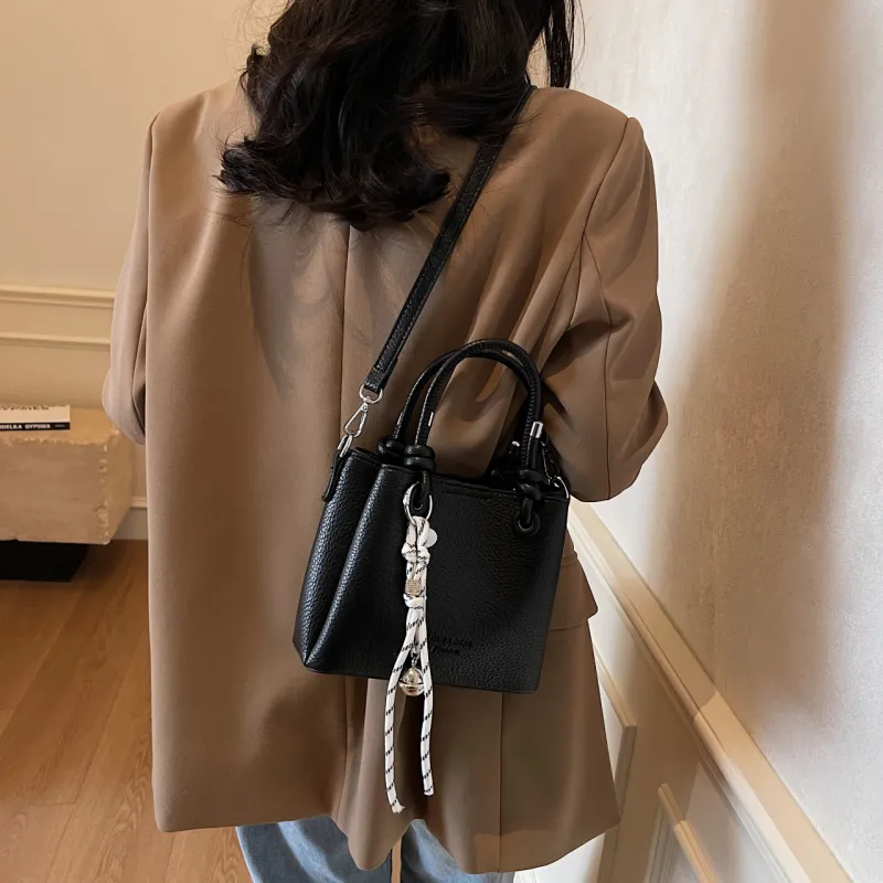Yalu PU Handbags Shoulder Bag Crossbody Bag Women's Ecru/Black/Pink/Khaki-12