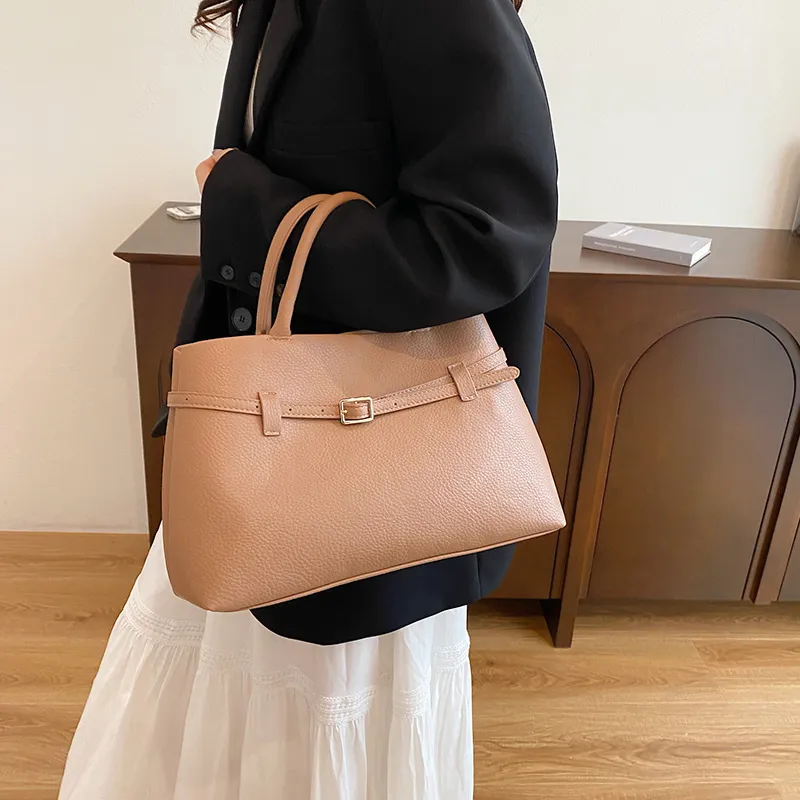 Yalu PU Handbag Regular Women's White/Black/Burgundy/Khaki-27