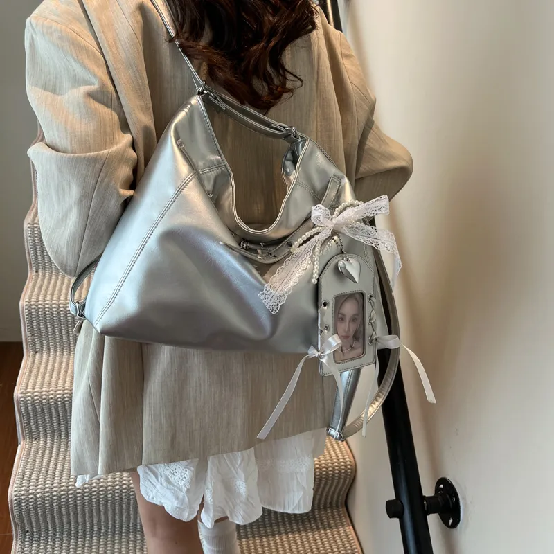 Yalu PU Backpack Regular Women's White/Blue/Black/Pink-18