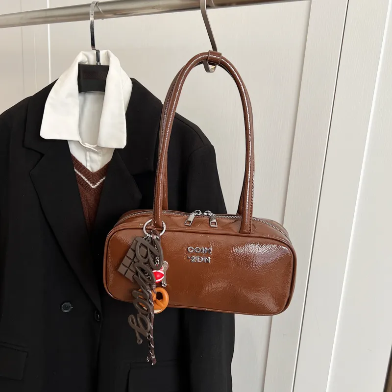 Yalu PU Handbag Shoulder Bag Regular Women's Black/Coffee/Brown-10
