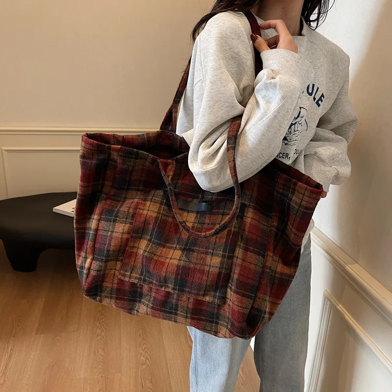 Yalu Fabric One Shoulder Handbag Regular Women's Gray/Burgundy/Coffee-10