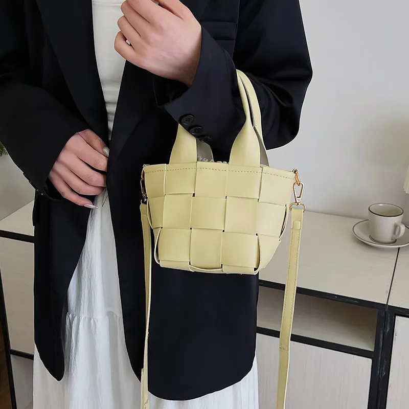 Yalu PU Handbag Women's Ecru/Black/Yellow/Red/Blue/Pink-7
