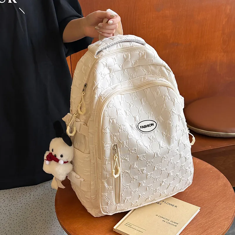 Yalu Nylon Backpack Regular Unisex Multicolor-11