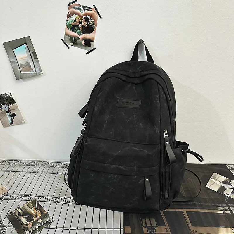 Yalu Nylon Backpack Regular Unisex Ecru/Gray/Black/Burgundy/Green-5