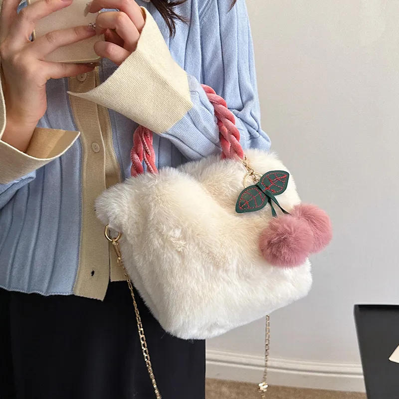 Yalu Plush Handbag Women's Multicolor-1