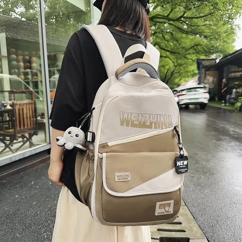 Yalu Nylon Backpack Unisex Multicolor-19