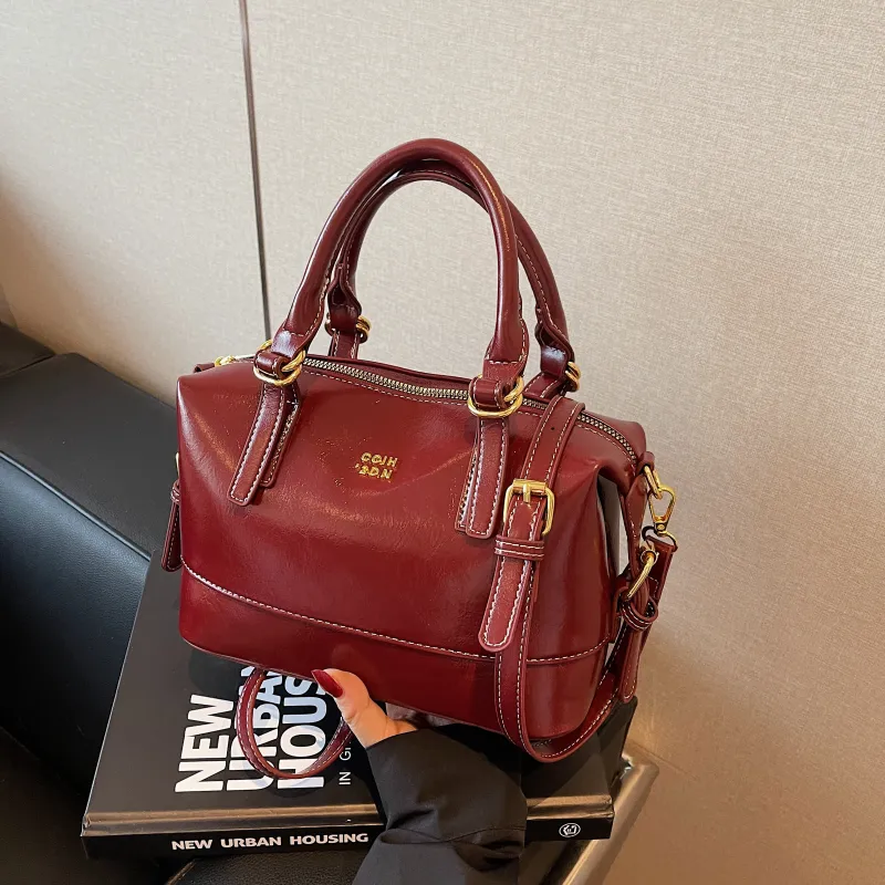 Yalu PU Shoulder Bag, Crossbody Bag, Handbag Regular Women's Black/Ecru & Coffee/Burgundy & Coffee-15
