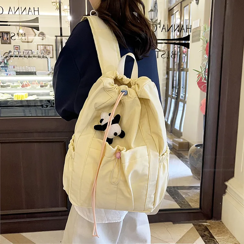 Yalu Nylon Backpack Regular Unisex Multicolor-10