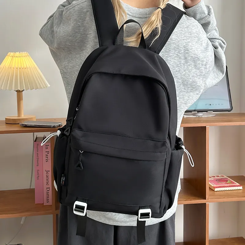 Yalu Nylon Backpack Unisex Black/Red/White/Khaki-2