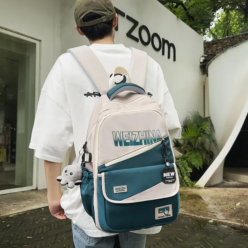 Yalu Nylon Backpack Unisex Multicolor-5