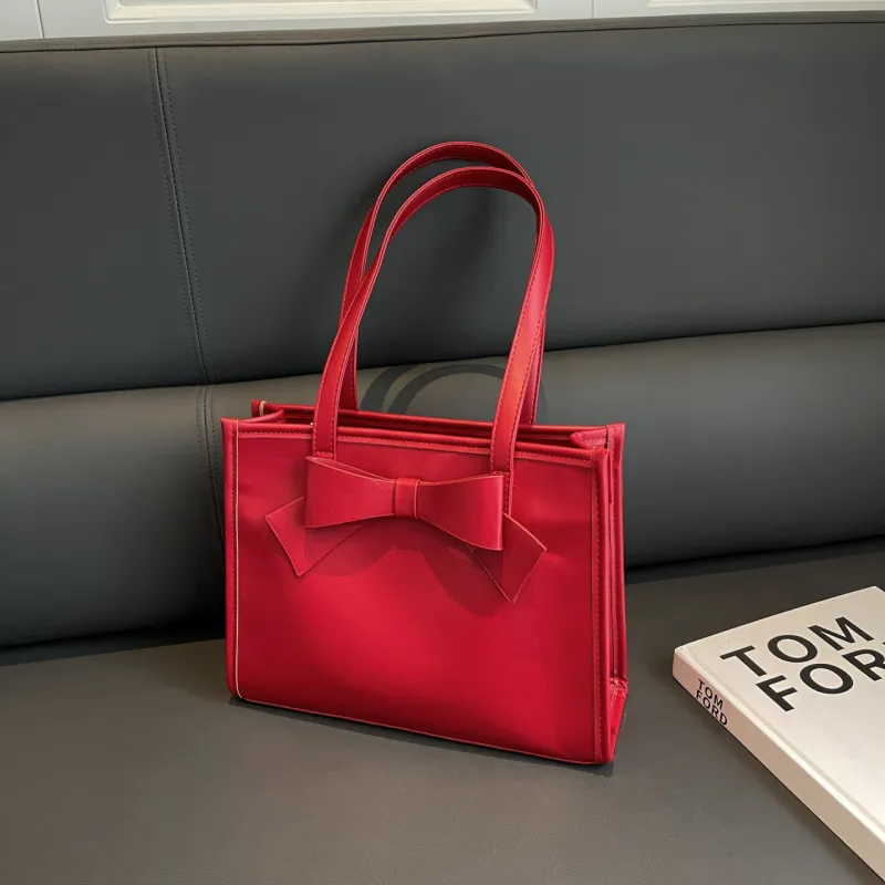 Yalu PU Shoulder Bag Regular Women's Red-5