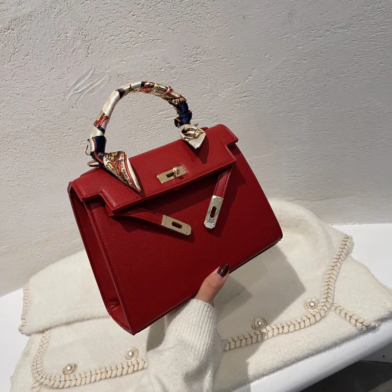 Yalu PU Handbag, Shoulder Bag, Crossbody Bag Regular Women's Black/Red/Khaki-8