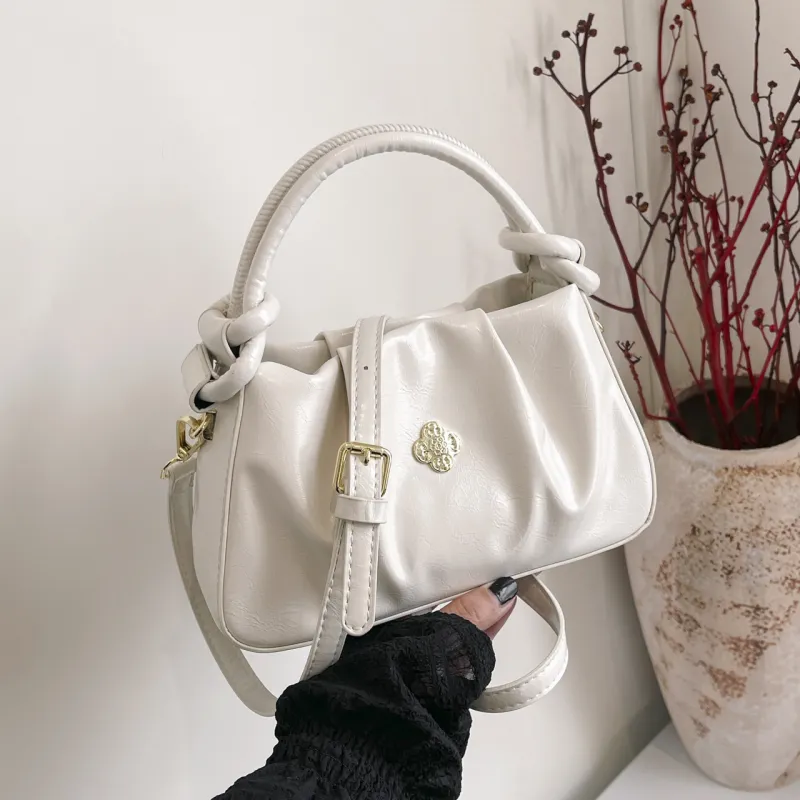 Yalu PU Handbag Regular Women's White/Brown/Black-5
