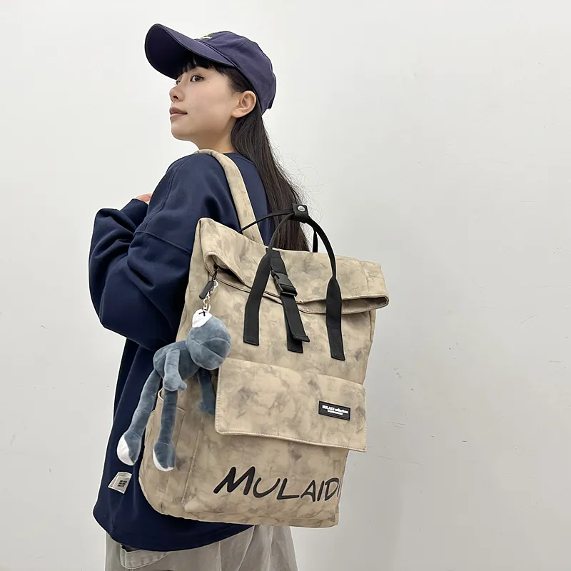 Yalu Nylon Backpack Unisex Multicolor-20