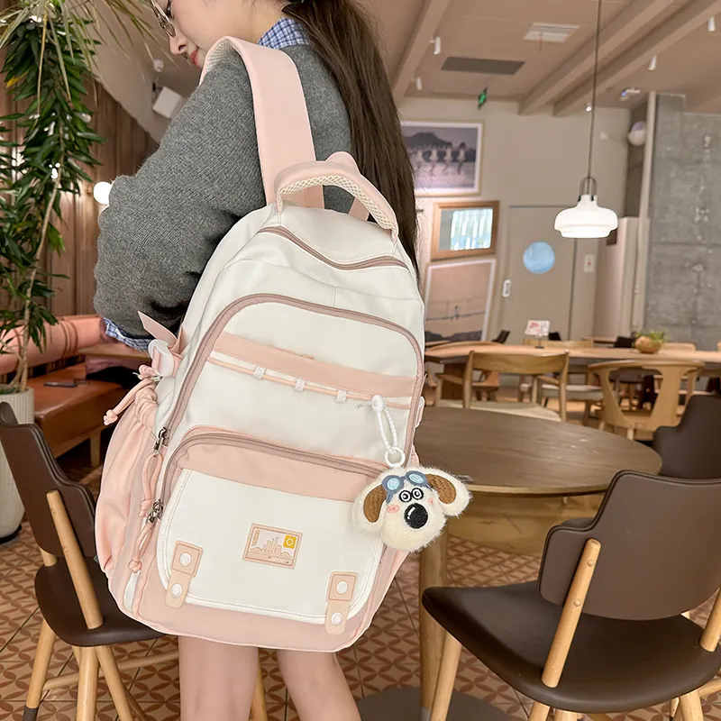 Yalu Nylon Backpack Regular Unisex Multicolor-20