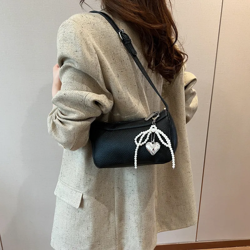 Yalu PU Crossbody Bag, Shoulder Bag Regular Women's Silver/Black/Red/Ecru-17