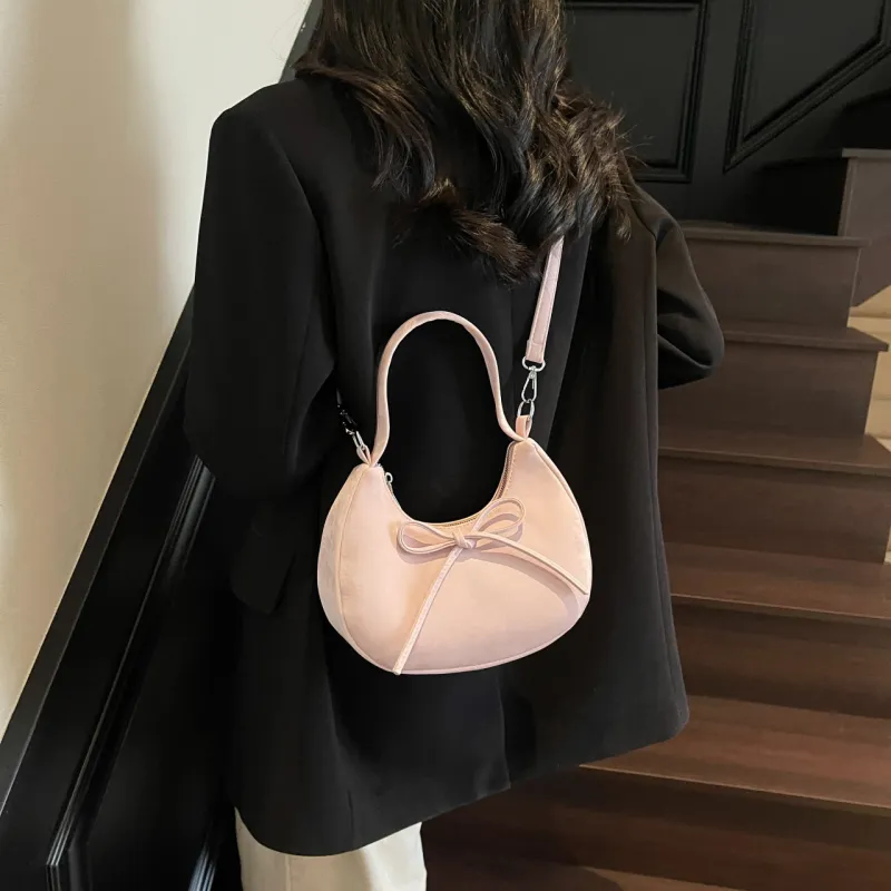 Yalu PU Shoulder Bag, Crossbody Bag, Handbag Regular Women's Black/Pink/Ecru/Silver/Blue-11