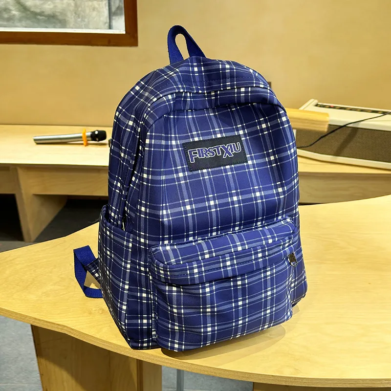 Yalu Nylon Backpack Unisex Red/Green/Blue-20