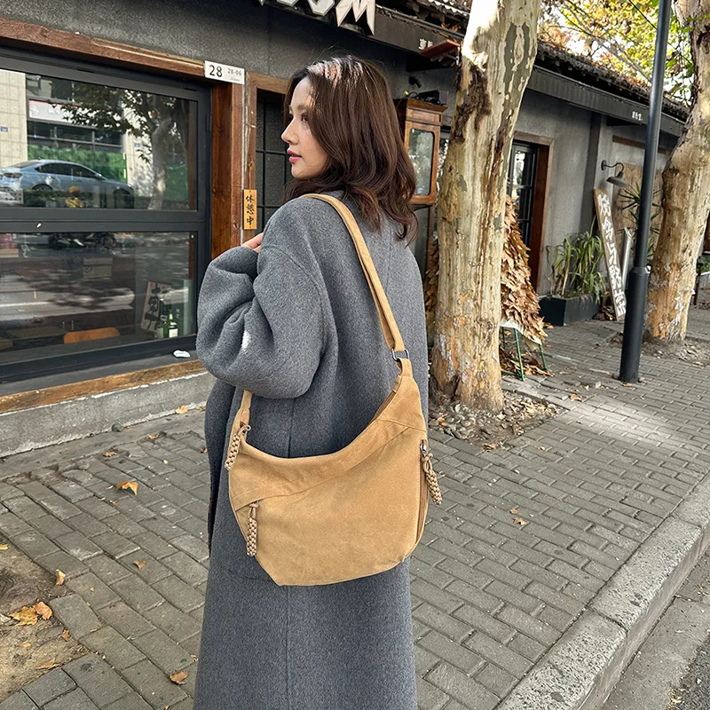 Yalu Suede Crossbody Bag, Shoulder Bag Regular Women's Multicolor-10