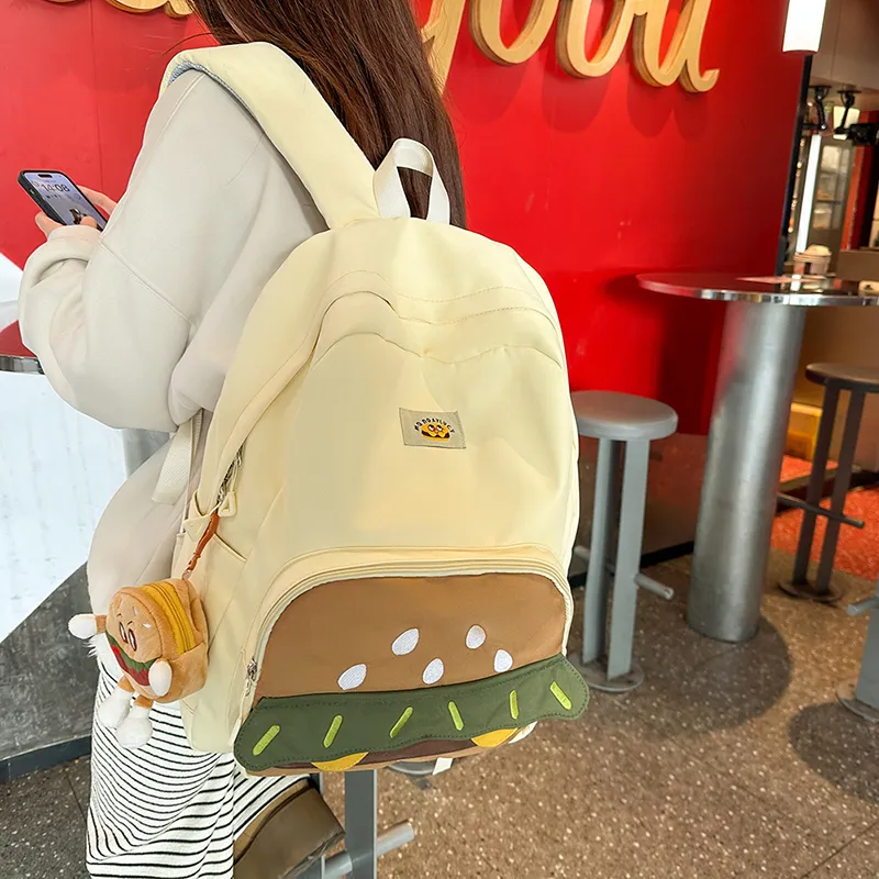 Yalu Nylon Backpack Regular Unisex Multicolor-13