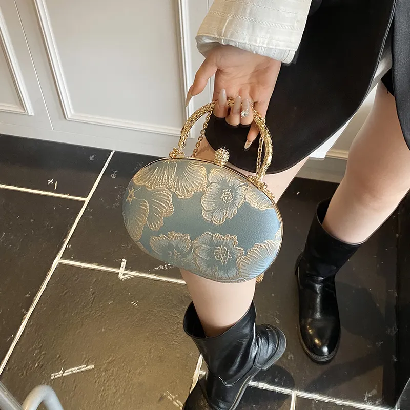 Yalu PU Handbag Regular Women's Blue/Green/White-5