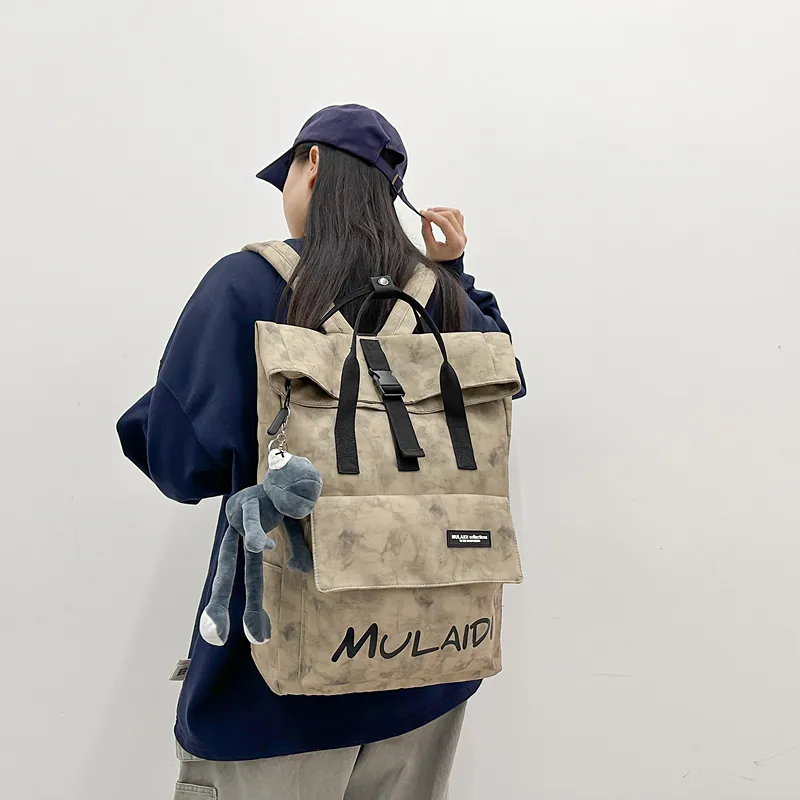 Yalu Nylon Backpack Unisex Multicolor-18