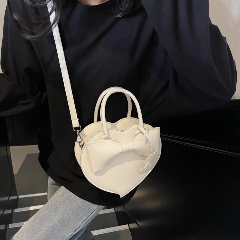 Yalu PU Shoulder Bag, Crossbody Bag, Handbag Regular Women's Black/Ecru/Burgundy/Pink-12