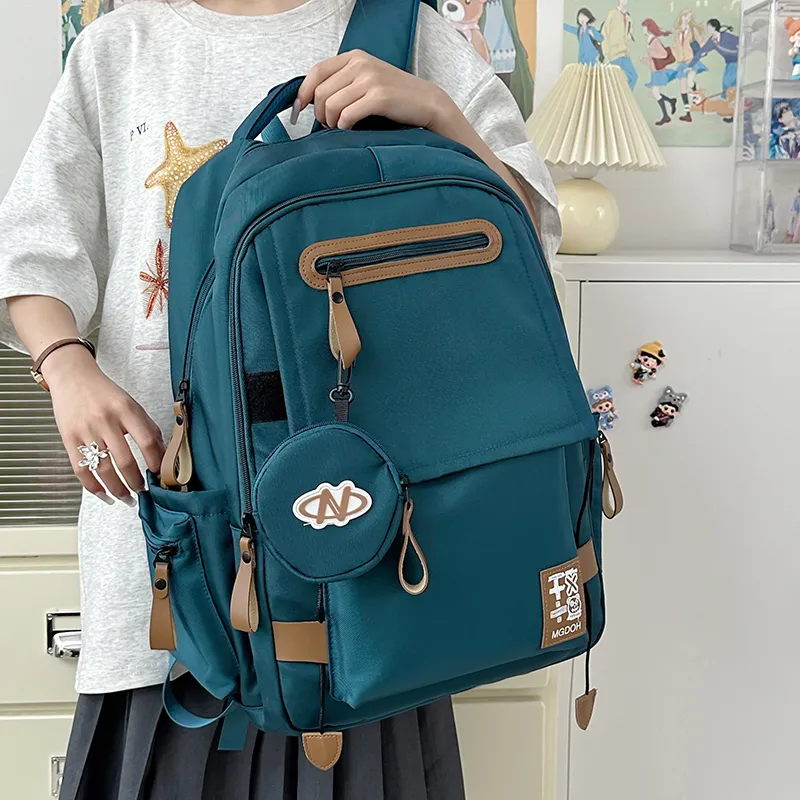 Yalu Nylon Backpack Unisex Multicolor-27
