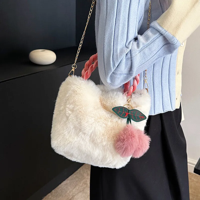 Yalu Plush Handbag Women's Multicolor-2