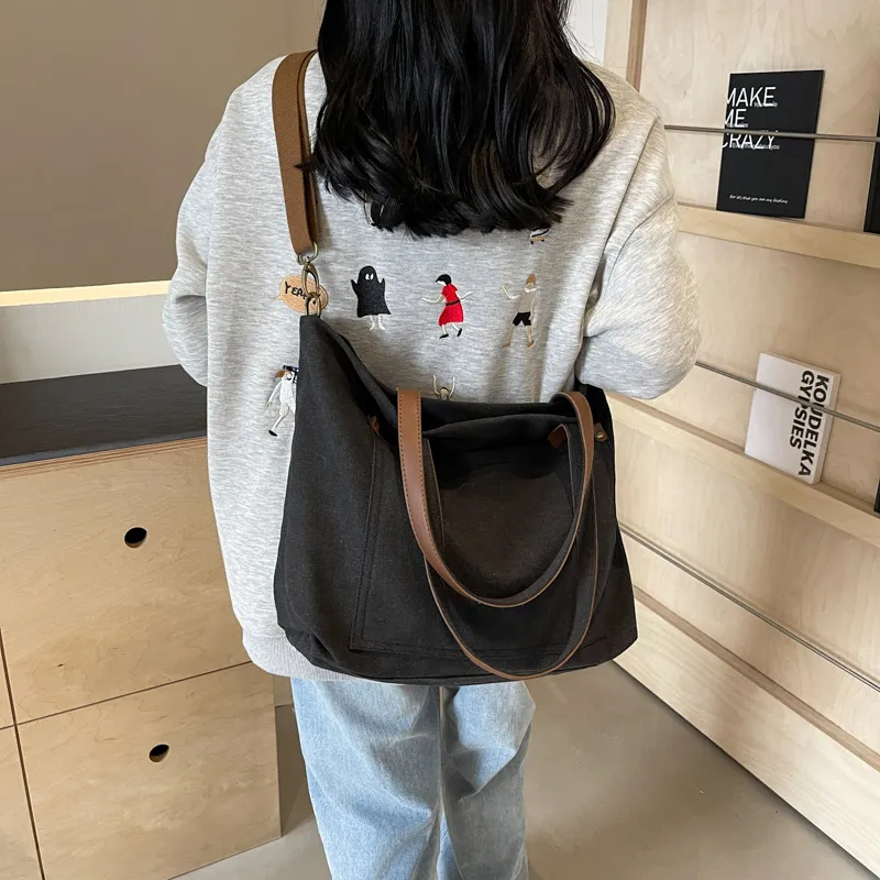 Yalu Canvas Bag, Tote Bag, Shoulder Bag Regular Women's Multicolor-16