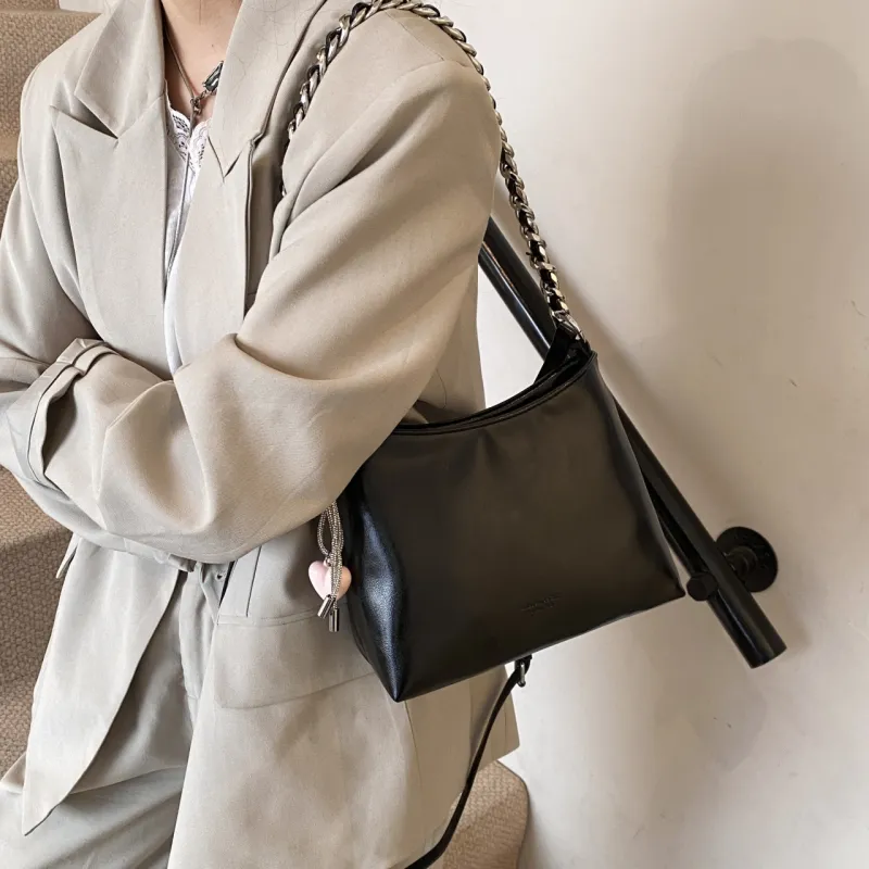 Yalu PU Portable Crossbody Bag, Shoulder Bag Regular Women's White/Silver/Black/Pink-18