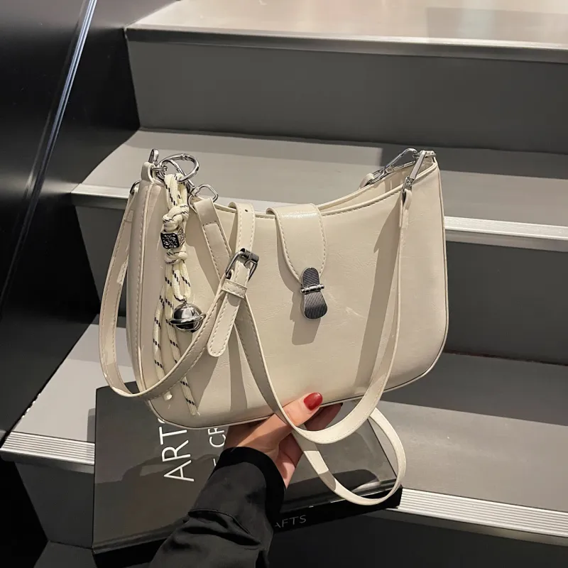 Yalu PU Crossbody Bag, Shoulder Bag Regular Women's Pink/White/Black/Beige Gray-9