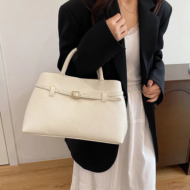 Yalu PU Handbag Regular Women's White/Black/Burgundy/Khaki-3