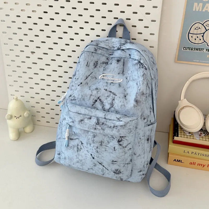 Yalu Nylon Backpack Regular Unisex Black/Red/Green/Blue/White-12