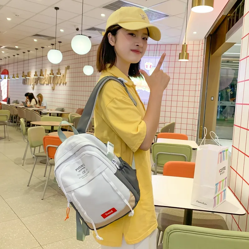 Yalu Nylon Backpack Unisex Multicolor-3