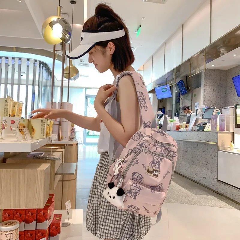 Yalu Nylon Laptop Bag Backpack Unisex Multicolor-17