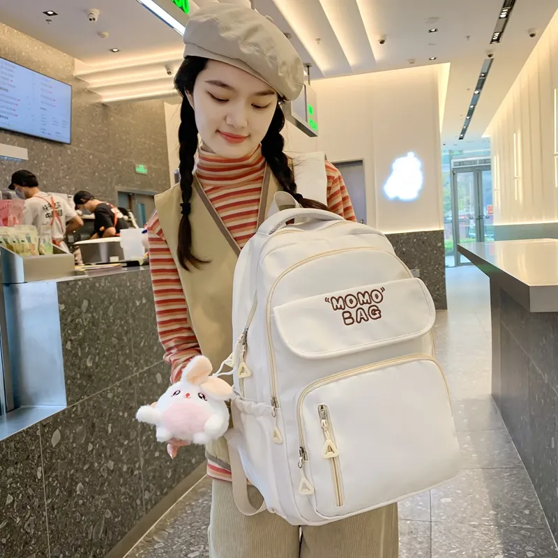 Yalu Nylon Backpack Unisex Multicolor-19