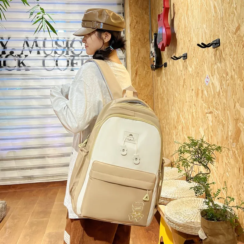 Yalu Composite Cloth Backpack Regular Unisex Multicolor-3