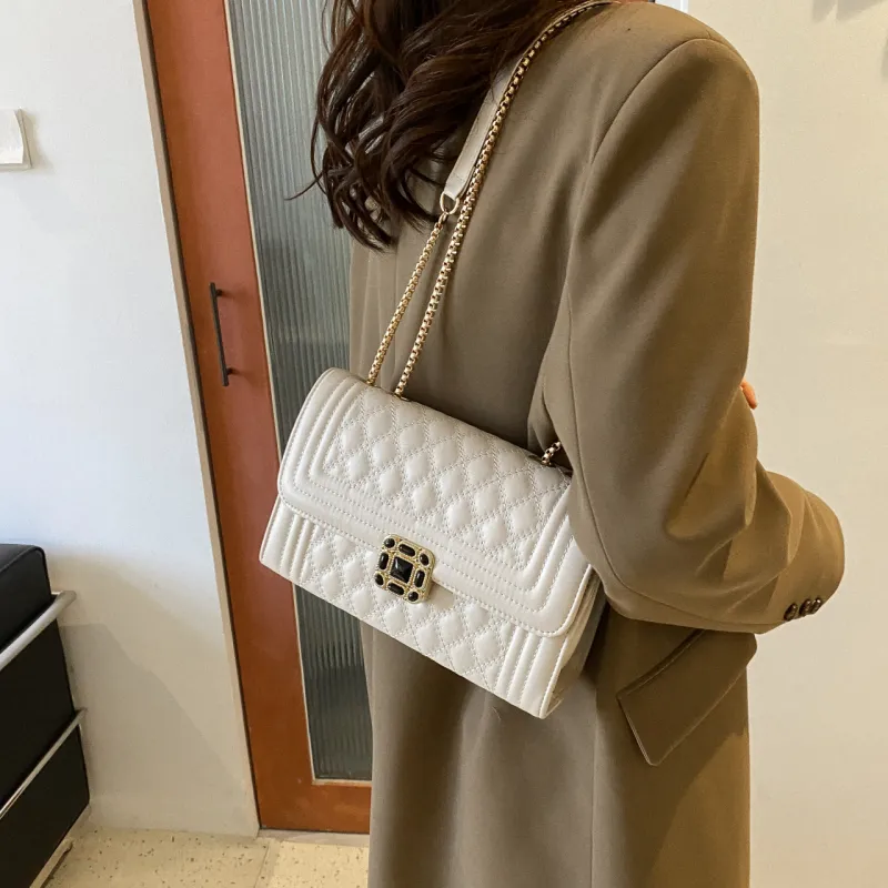 Yalu PU Crossbody Bag, Shoulder Bag Regular Women's Khaki/Black/Ecru/White-16