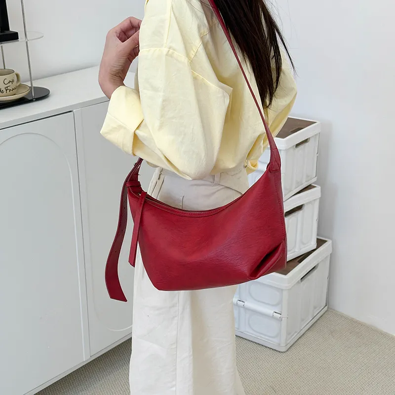 Yalu PU Shoulder Bag Women's Black/Brown/Gray/Red/White-22
