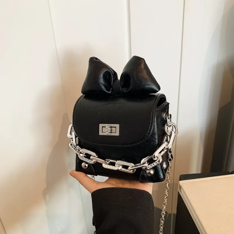 Yalu PU Crossbody Bag Handbag Shoulder Bag Regular Women's Black/Silver/Pink/White-3