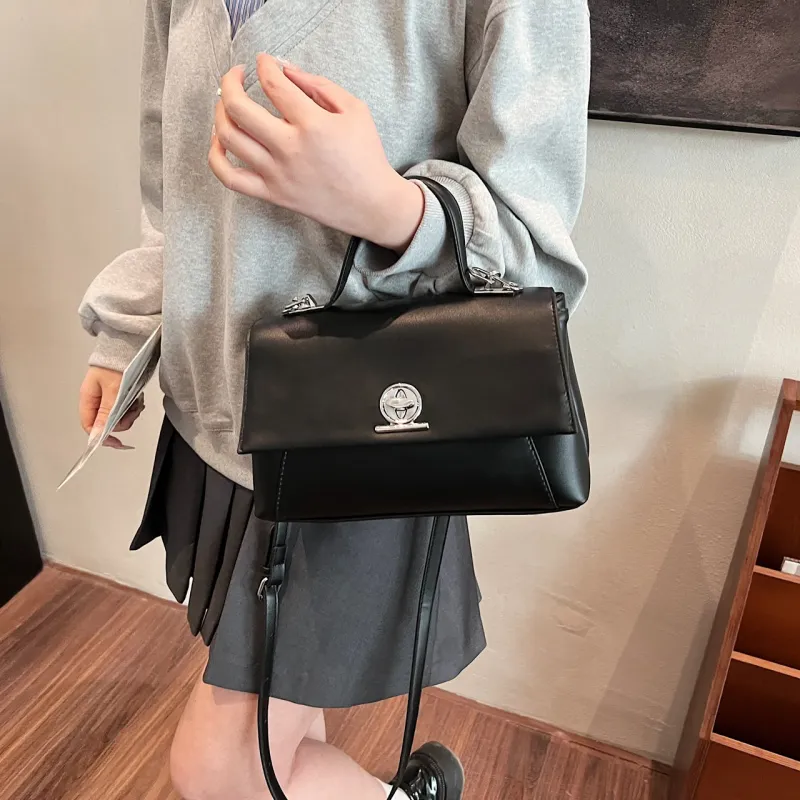Yalu PU Handbag Women's Black/Light Brown/White/Khaki-4