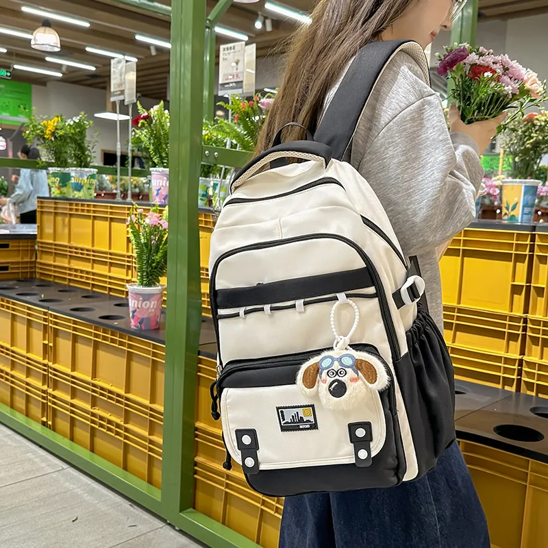 Yalu Nylon Backpack Regular Unisex Multicolor-3