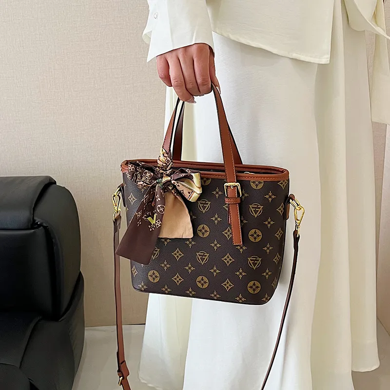 Yalu PU Tote Bag, Handbag Women's Khaki/Brown/Yellow-10